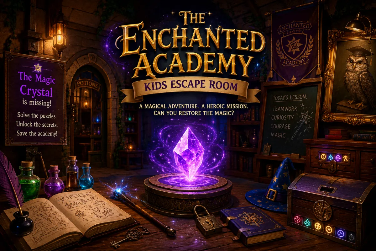 The Enchanted Academy escape room at Mysteryverse Bangalore