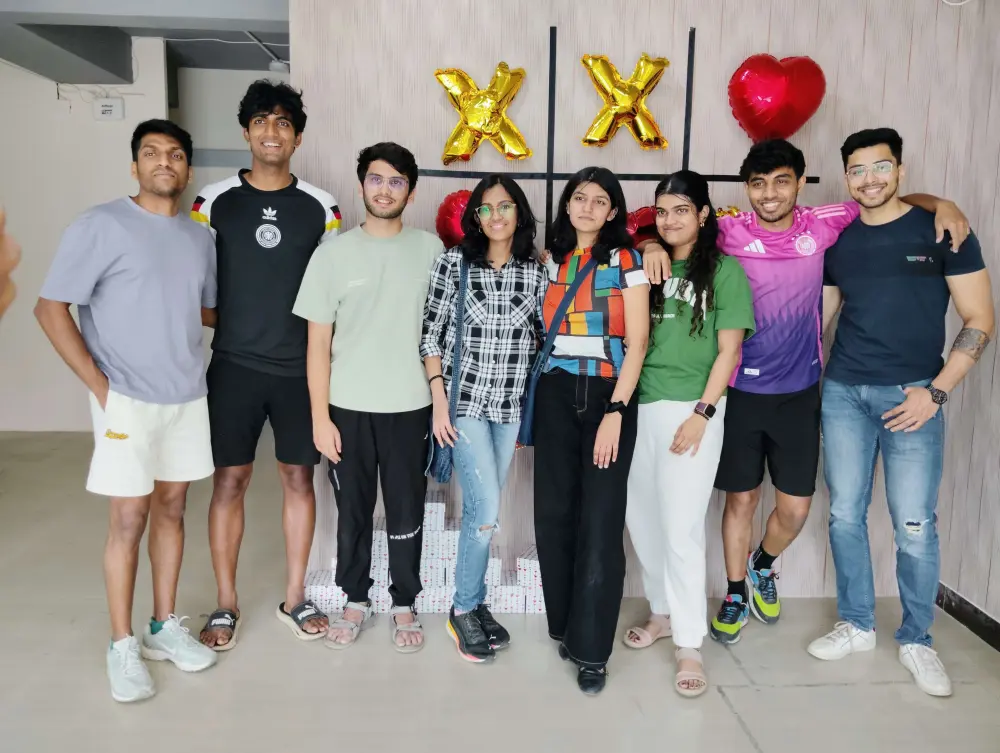 Birthday party group at Mysteryverse escape room Bangalore
