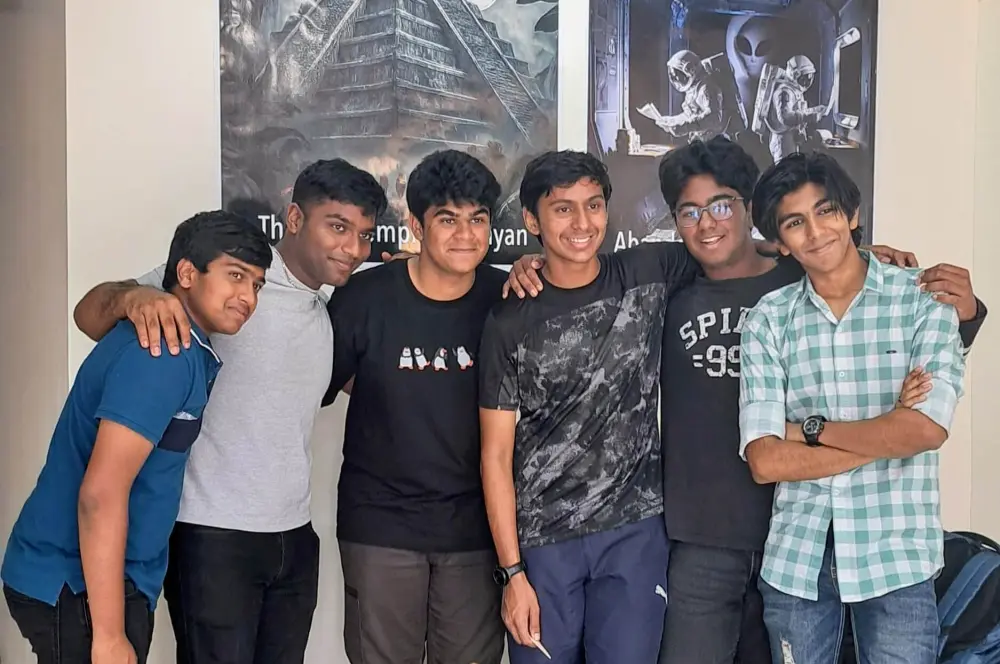 Corporate team after their escape room game at Mysteryverse